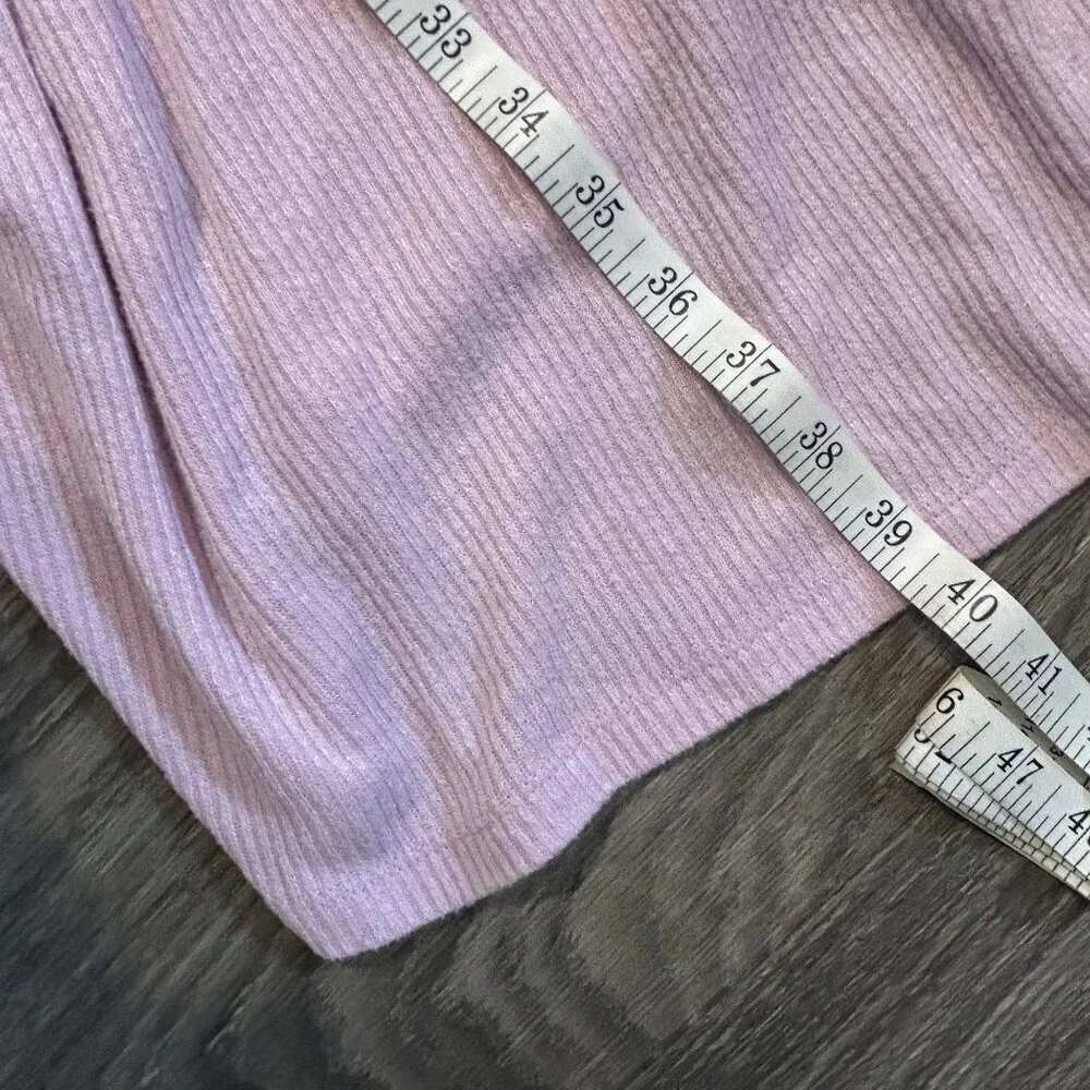 GAP GapBody XL Long Sleeve Ribbed Belted Robe Pink G1126XRDMA Loungewear - Picture 9 of 10